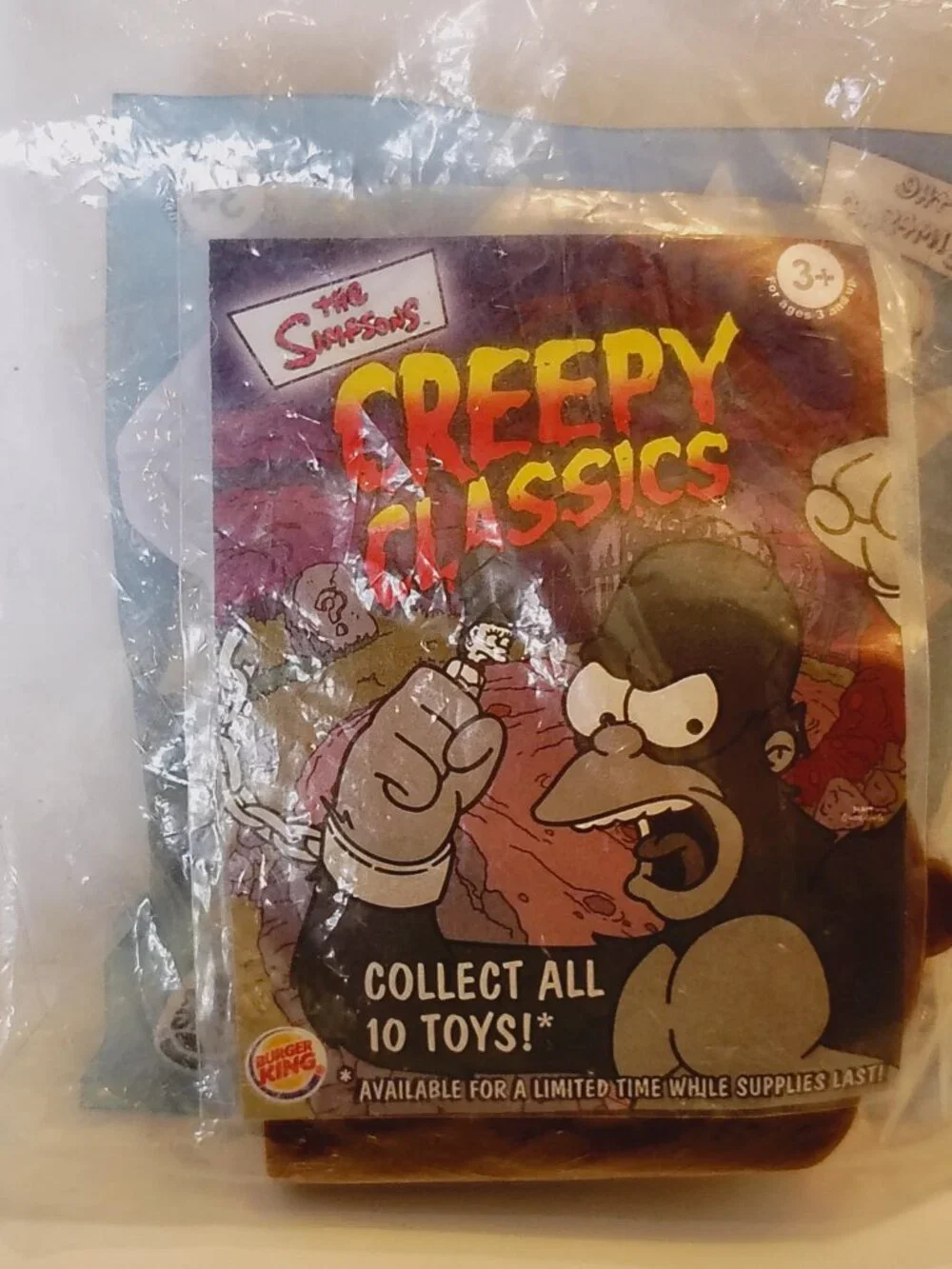 Burger King The Simpsons Halloween Creepy Classics Homer King Kong Kids Meal Toy